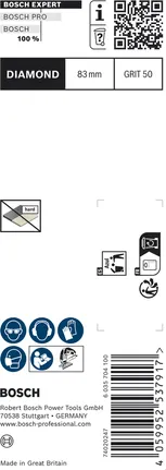 Hoja de sierra de calar de diamante Bosch EXPERT Soft Tile Clean T150RD.